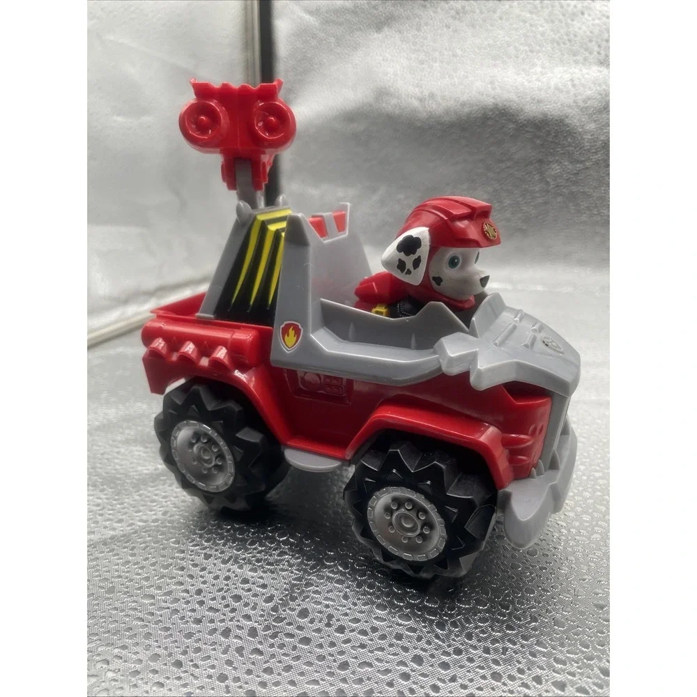 Paw Patrol Dino Rescue Marshall's Deluxe Rev Up Truck Vehicle Emergency & Figure